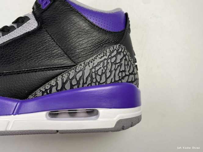 1st Kicks CT8532 Air 3 Purple Jordan 050 Black Court Retro 0709